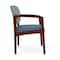 Lesro Lenox Wood Wide Guest Chair Wood Frame, Mahogany, RS Rain Song Back, MD Titan Seat LW1201 - alternate 2